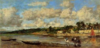 Eugene Boudin : Le Faou, Banks of the River